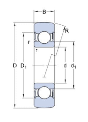 SKF 361203 R lagerwiel met lagerwiel