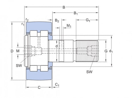 SKF PWKR 80.2RS detecterende katrol