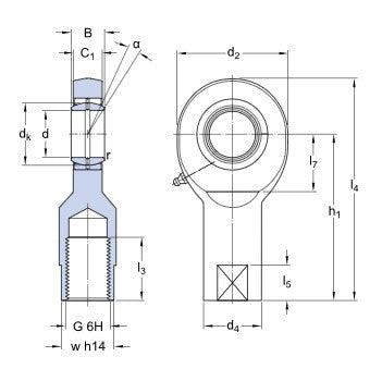 SKF SI 15 ES gewrichtskop