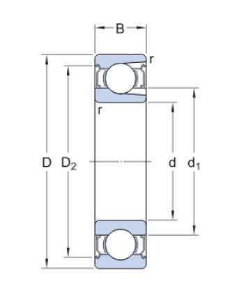 SKF 207-2Z kogellager