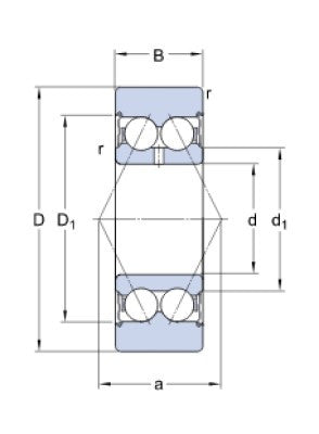 SKF 305704 C-2Z lagerwiel