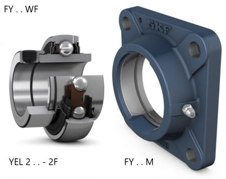 SKF FY 30 WF flens-assemblage met lager