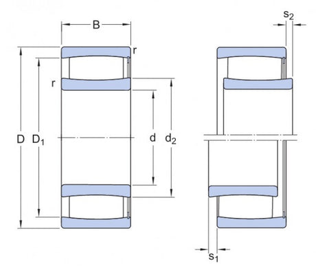 SKF C 2206 V rollager