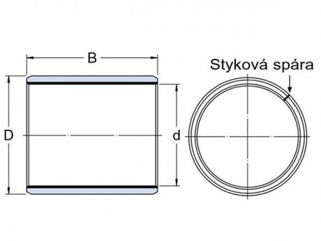SKF PCM 242715 E glijdend busje, staal-PTFE