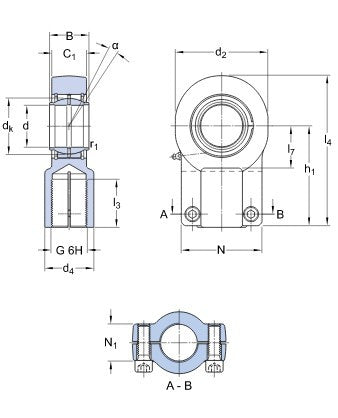 SKF SIQG 80 ES gewrichtskop