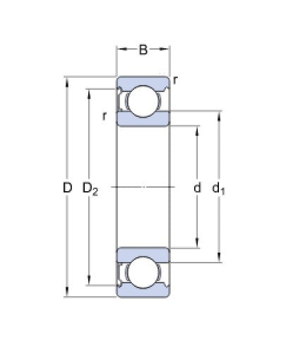 SKF 6202-ZTN9/LT kogellager