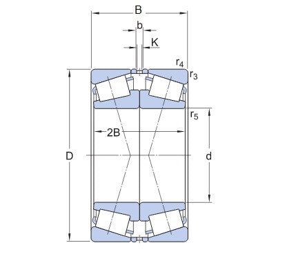 SKF 32032 X/DF kegellager