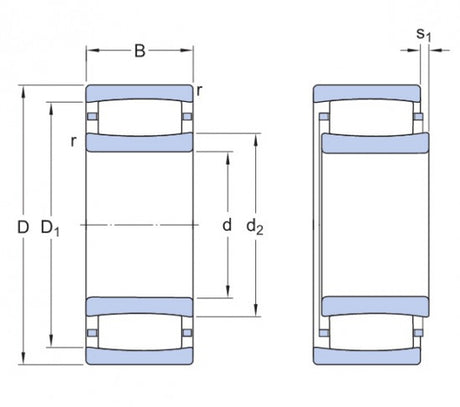 SKF C 3036 toroidisch lager CARB