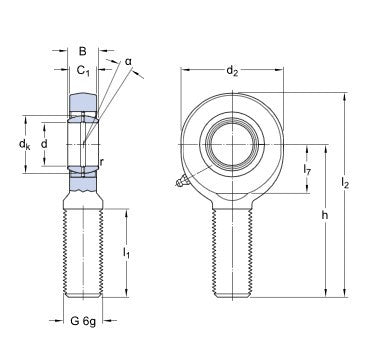 SKF SA 15 ES gewrichtskop