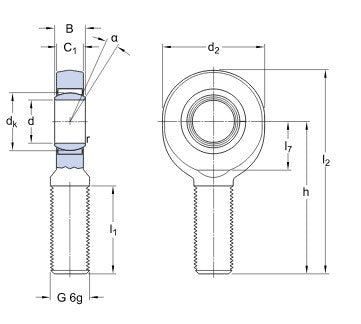 SKF SA 6 E gewrichtskop