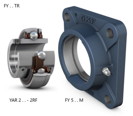 SKF FY 40 TR flens-assemblage met lager