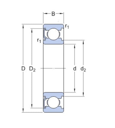 SKF 6003-RSH/C3 kogellager