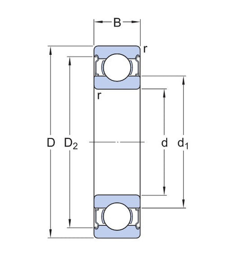 SKF 6026-2Z ball bearing