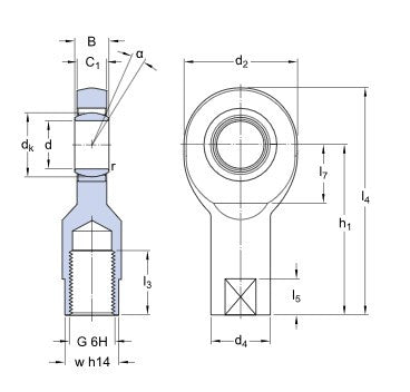 SKF SIL 10 E gewrichtskop
