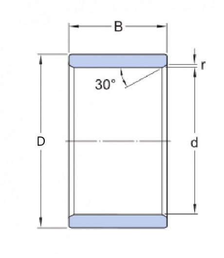SKF LR 35X40X12.5 lagerring