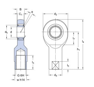 SKF SI 35 TXE-2LS gewrichtskop