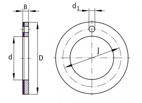 SKF PCMW 527802 M axiale glijdende ring, staal-POM