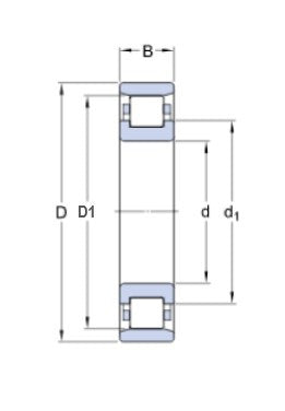 SKF N 211 ECP rollager