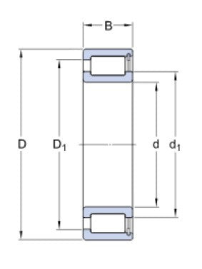 SKF NCF 2922 CV rollager