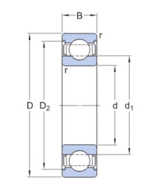 SKF 6003-2Z/VA208 kogellager