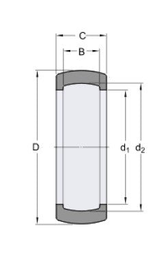 SKF RIS 204 rubberen afdichtring