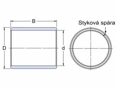 SKF PRM 252825 glijdend lager, gewikkeld bronzen lint