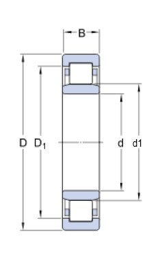 SKF NU 1006 rollend lager