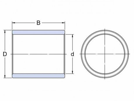 SKF PSM 304060 A51 glijlager, sintered brons