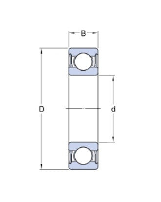SKF 61908-2RZ ballenlager