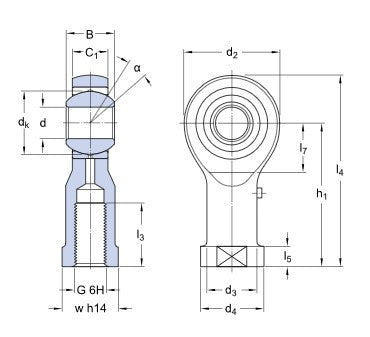 SKF SIKAC 16 M gewrichtskop