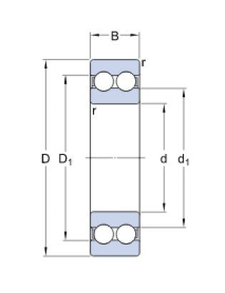 SKF 4209 ATN9 ballenlager