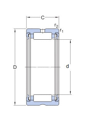 SKF RNA 4907.2RS naaldlager