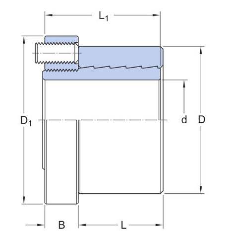 SKF SHT 100 glijdend busje